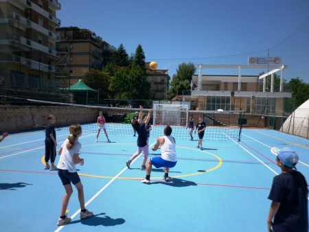 Una partita di pallavolo della scorsa edizione del Una partita di pallavolo della scorsa edizione dell' EstateCuSport