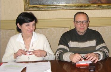 Il sindaco Tommaso Corvatta e Mirella Franco