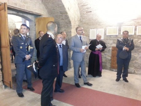 L'inaugurazione della mostra Preti soldato a Camerino