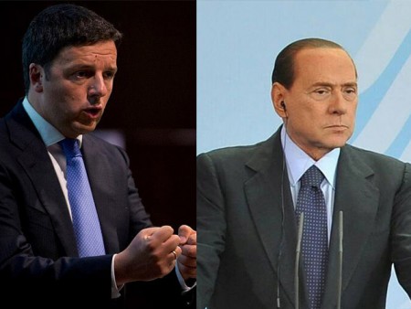 Matteo Renzi e Silvio Berlusconi