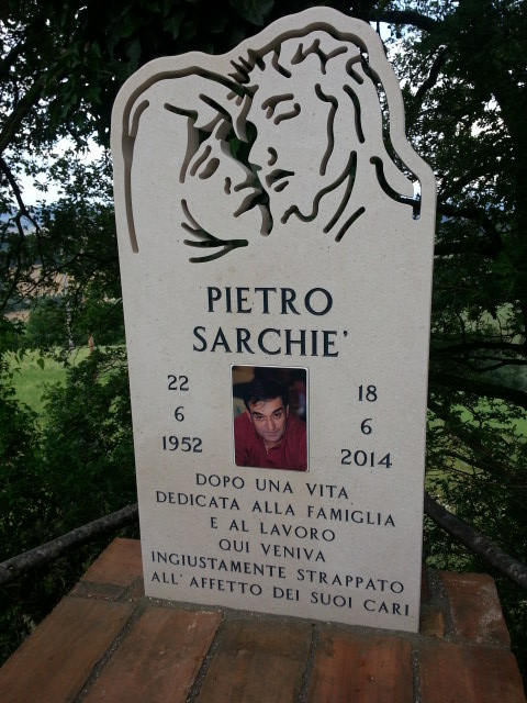 Il monumento per Pietro Sarchiè