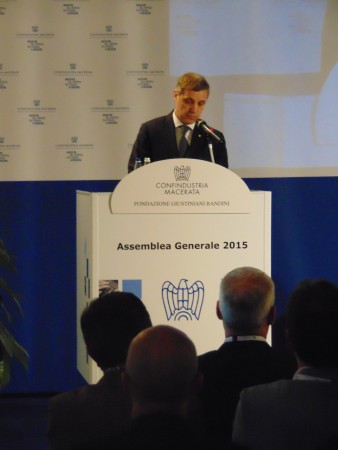 Il presidente di Confindustria Macerata, Giovanni Clementoni