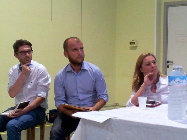 Da sinistra Alessandro Palestrini, Alessio Sampaolesi, Maria Elena Fermanelli