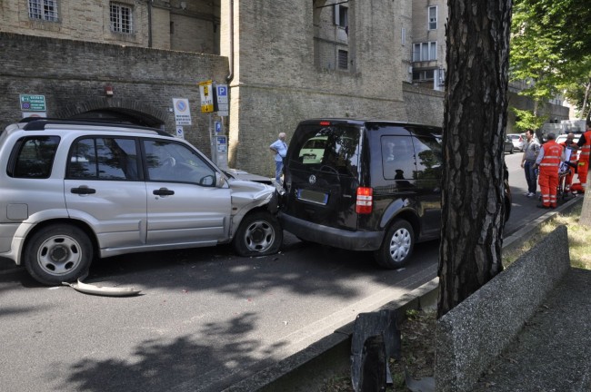 Due delle auto incidentate
