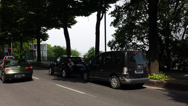 La Nissan e la Volkswagen coinvolte nell'incidente