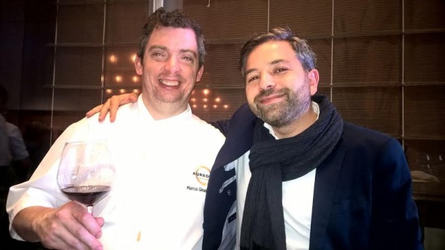 Lo chef Marc Ware con Mosè Ambrosi Fontezoppa