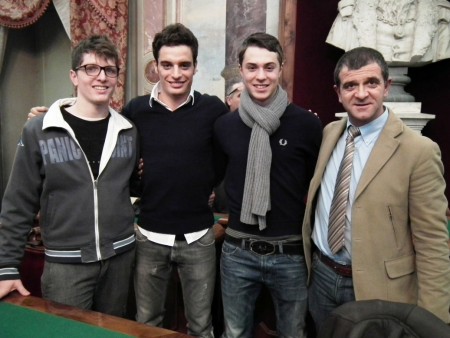 Nicola Vitali con Giacomno Bonaventura in Municipio