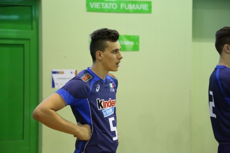 Oreste Cavuto al PalaPrincipi durante il primo turno eliminatorio dell'Europeo di categoria