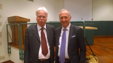 Il professore Rainini e il sindaco Saltamartini