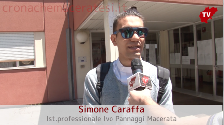 Simone Caraffa dell'istituto professionale Ivo Pannaggi