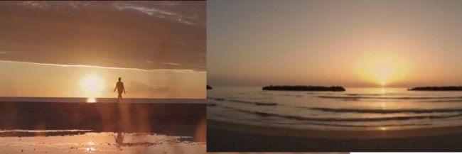 A sinistra un frame di Wonderful life e a destra quello di Moments like this