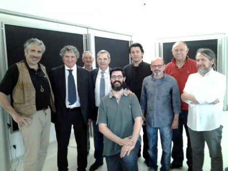La giuria a Tolentino con il sindaco Giuseppe Pezzanesi