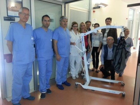La donazione all' ospedale di Camerino