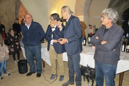 Sa sinistra Carlo Degli Esposti, Francesco Fiordomo, Vanni Leopardi e mario Martone