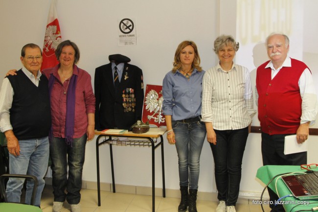 Dernowski e Giannini con le insegnanti di Civitanova Alta