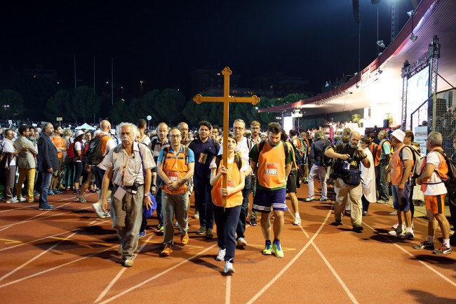 La partenza dallo stadio