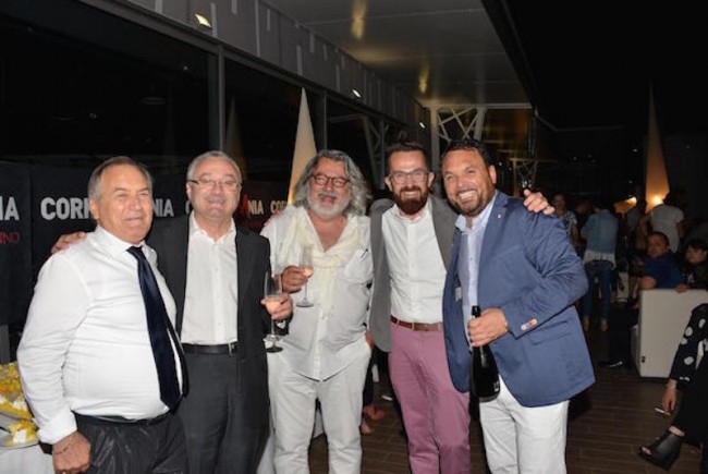 Angelo Sciapichetti, Andrea Gentili e Alfio Caccamo insieme agli altri amici