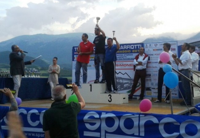 Claudio Cerchiè primo e Alberto Scagnetti terzo sul podio del Trofeo Scarfiotti