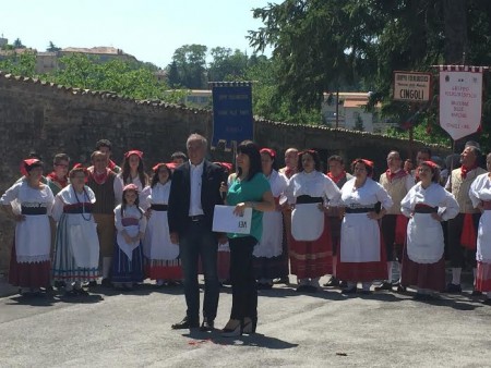 Un momento delle riprese