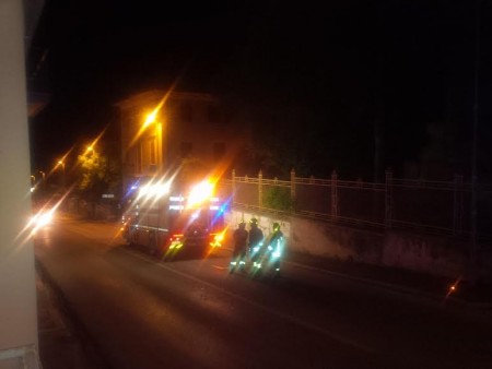 L'intervento dei vigili del fuoco