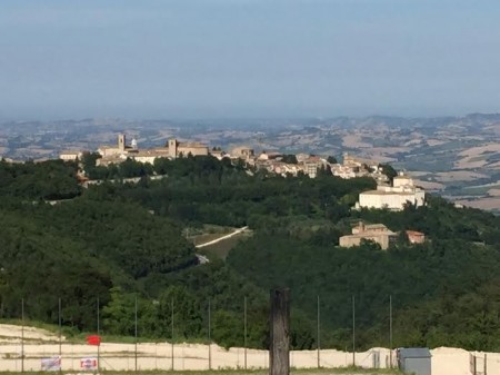 Cingoli dalla pista di Moto Cross