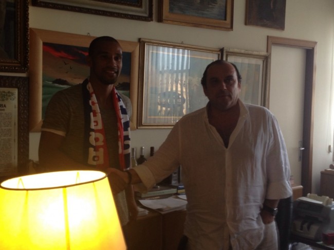 Andrea Cossu con patron Giuseppe Cerolini