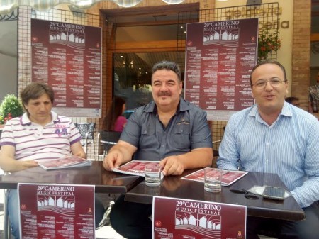 Vincenzo Correnti, Piero Vincenti e il sindaco di Camerino Gianluca Pasqui