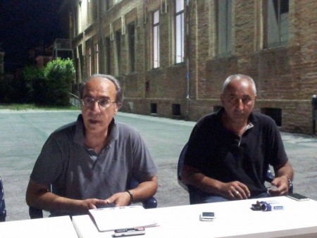 Il coordinatore del gruppo comunale di protezione civile Pasquale Telera e il vice Alfredo Agostinelli