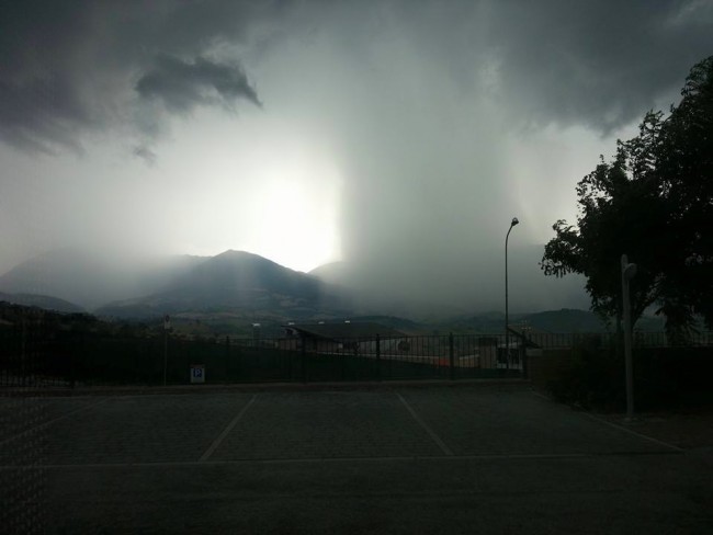 Il temporale a Camerino