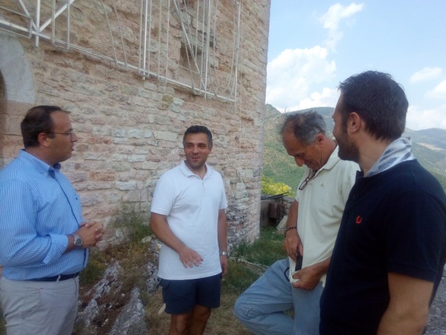 Il sopralluogo del sindaco Gianluca Pasqui