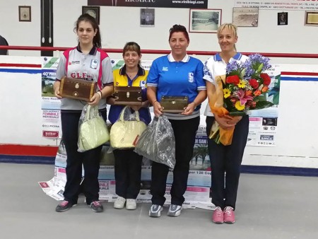 Il podio del "Trofeo Città San Benedetto" vinto da Laura Erbaccio
