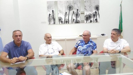 Da sinistra Giovanni Corallini, Massimo Mobili, Sergio Marzetti e Claudio Morresi