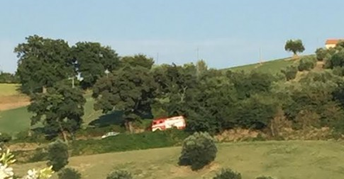 I pompieri a Madonna del Monte