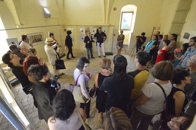 L'inaugurazione della mostra di Msurizio Galimberti