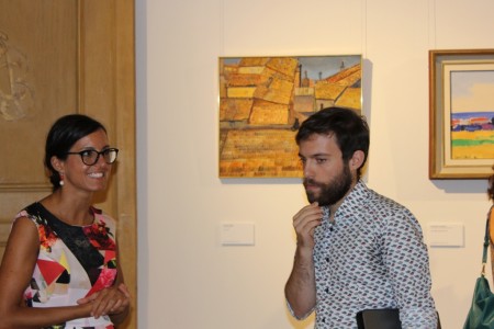 Michele Gentili, curatore della mostra e Cecilia Pasquali, archeologa che ha collaborato per la parte storica