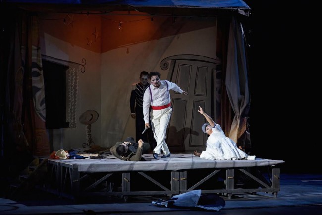 Pagliacci, scena finale (foto Alfredo Tabocchini)