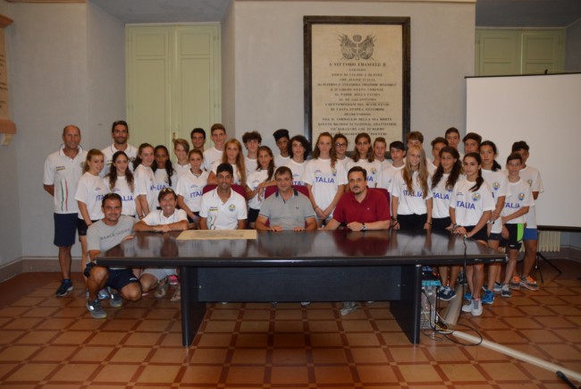 Pattinatori azzurri in comune a San Severino (1)
