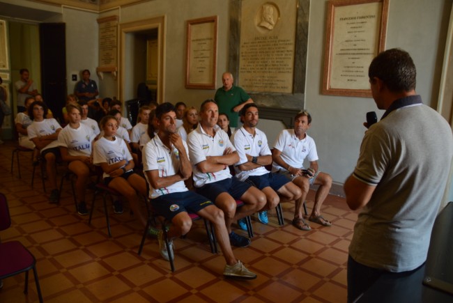 Pattinatori azzurri in comune a San Severino (2)