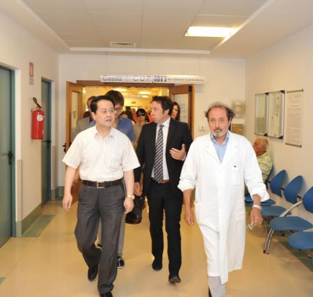 La visita della delegazione stamattina