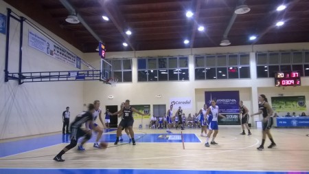 Un momento del match di ieri sera 