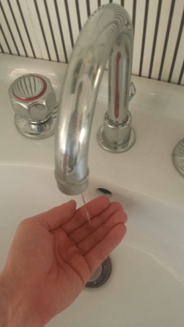 Rubinetto senz'acqua