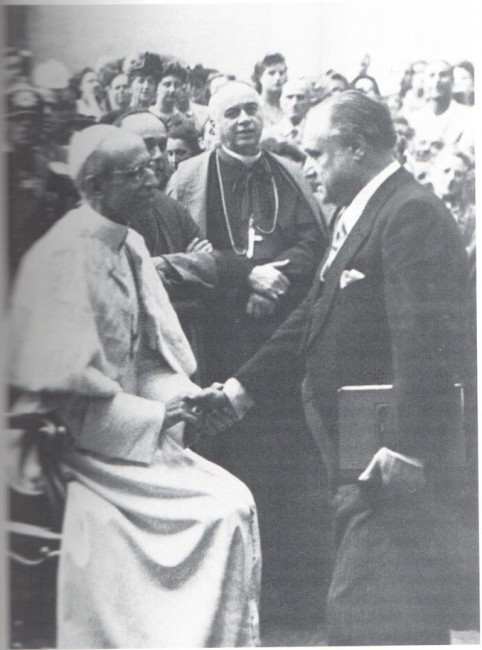 Papa Pio XII riceve Beniamino Gigli