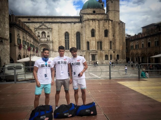 I finalisti marchigiani di Mister Italia 2015 - da sinistra Stefano Varagona da Ancona, Alessandro Senigaglia di Montegranaro e il cingolano Riccardo Vittori