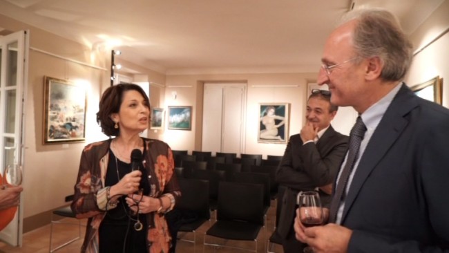 Il Prefetto con Massimo Ciabotti, in secondo piano il Segretario della Fondazione Marco Falcinelli