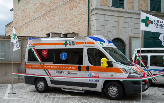 Inaugurazione ambulanza croce verde corridonia2