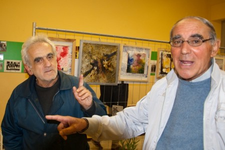 Venanzo Ronchetti con l'amico Maurizio Angeletti
