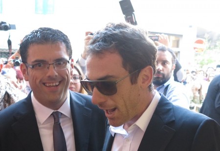 Francesco Fiordomo ed Elio Germano