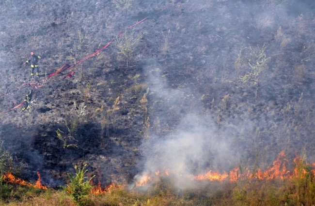 L'incendio a Colmurano