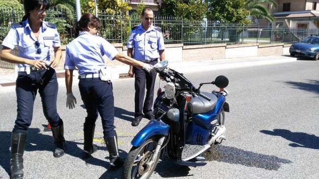 La Harley dell'incidente