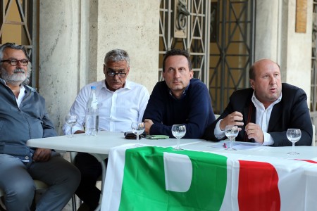 Da sinistra Mario Montalboddi, Massimo Montesi, Gianfilippo Simoni e Settimio Novelli